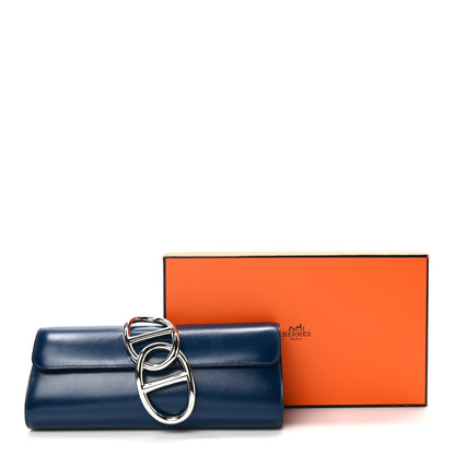 Hermes Box Egee Clutch Bleu de Prusse 7 of 7