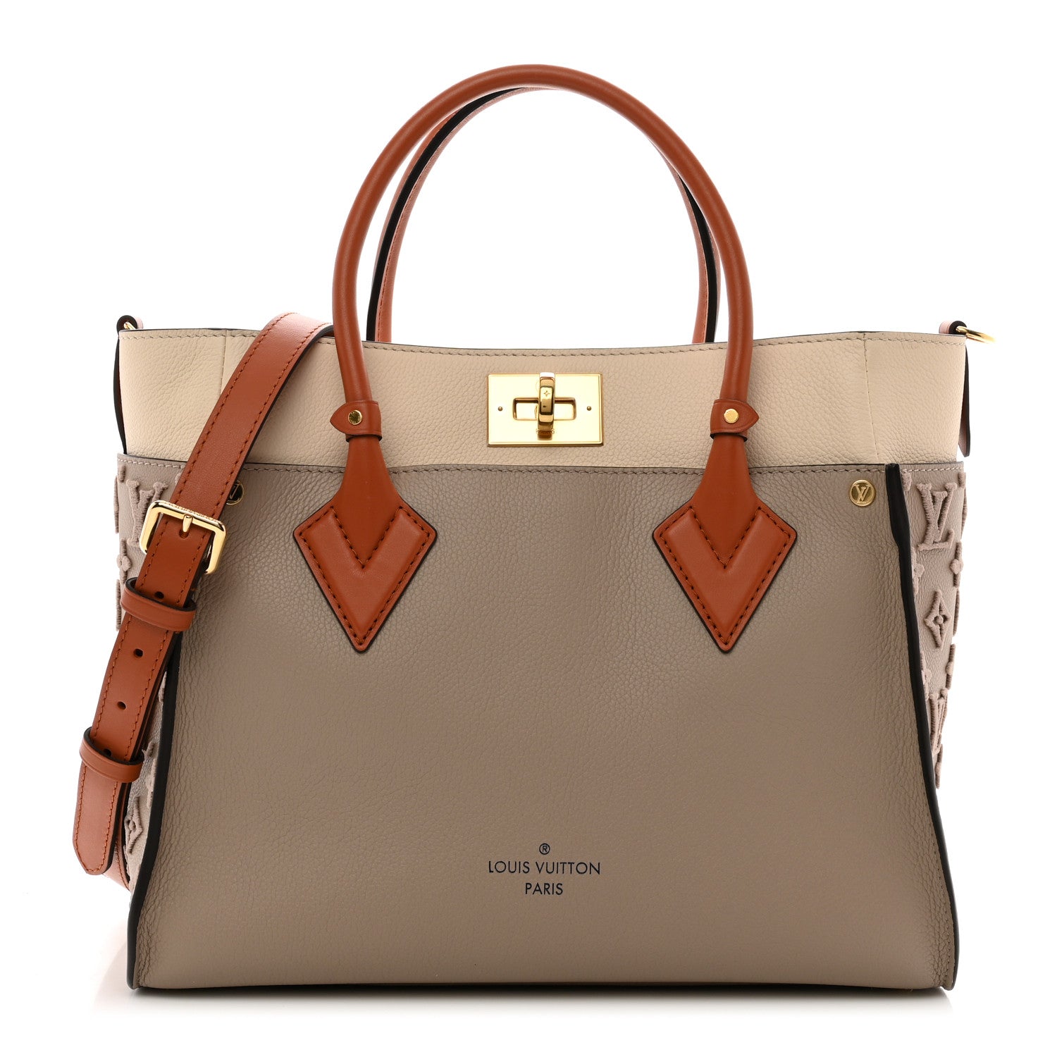 Louis Vuitton Calfskin Monogram Tufting On My Side Galet 1 of 9