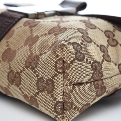Gucci Monogram Waist Pouch Bag Dark Brown 11 of 12