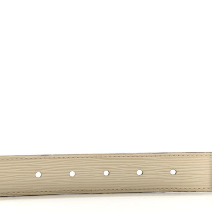 Louis Vuitton Epi LV Initiales Belt 85 34 Ivory 3 of 10