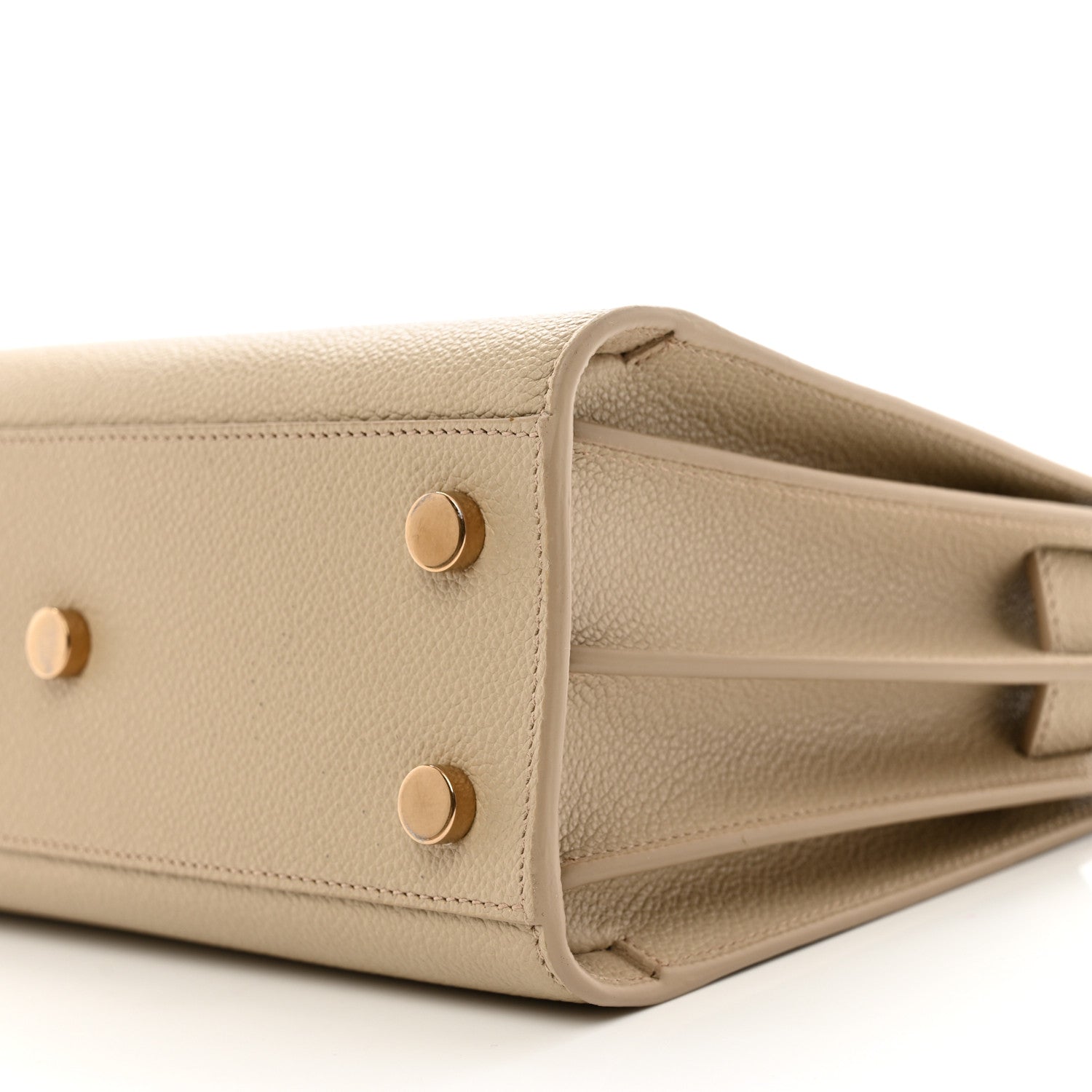 Saint Laurent Grained Calfskin Nano Sac De Jour Sea Salt 10 of 12