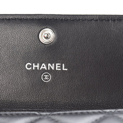 Chanel Lambskin Quilted Card Holder On Chain Black 6 of 9