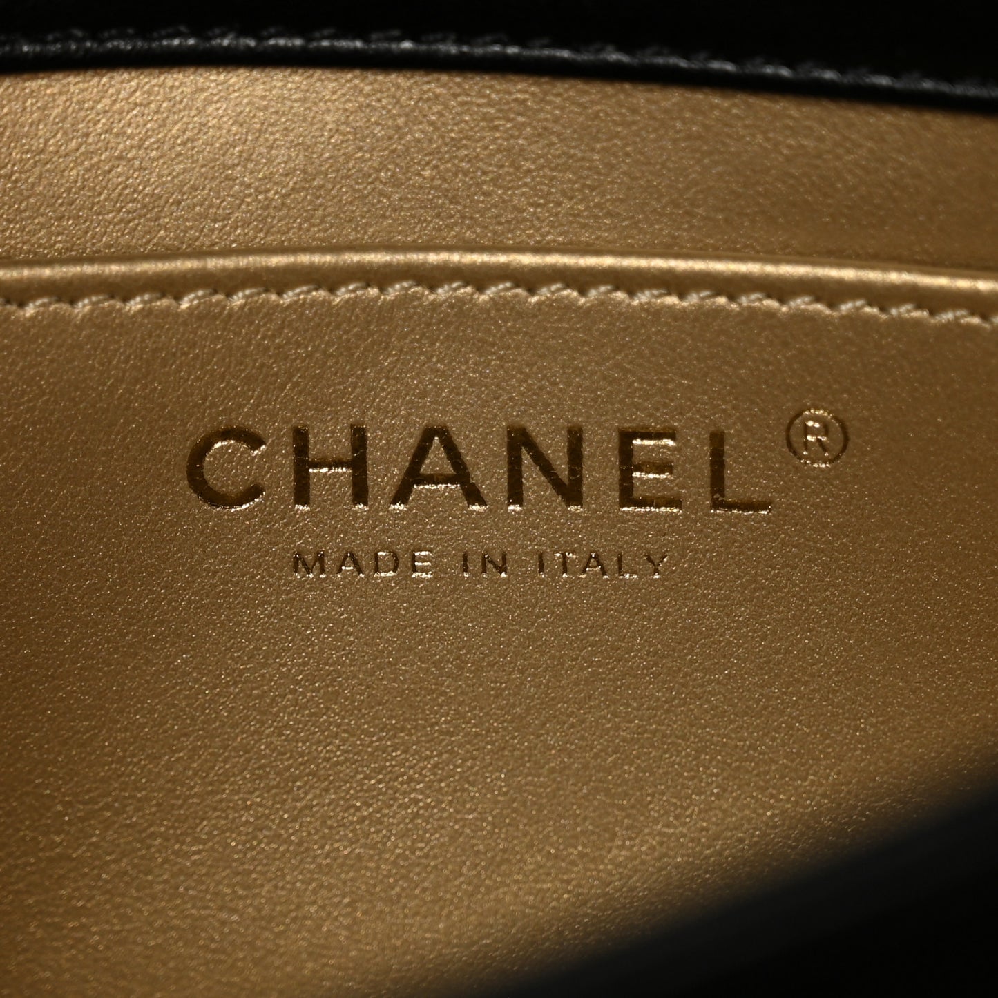 Lambskin Quilted Enamel CC Chain Flap Black