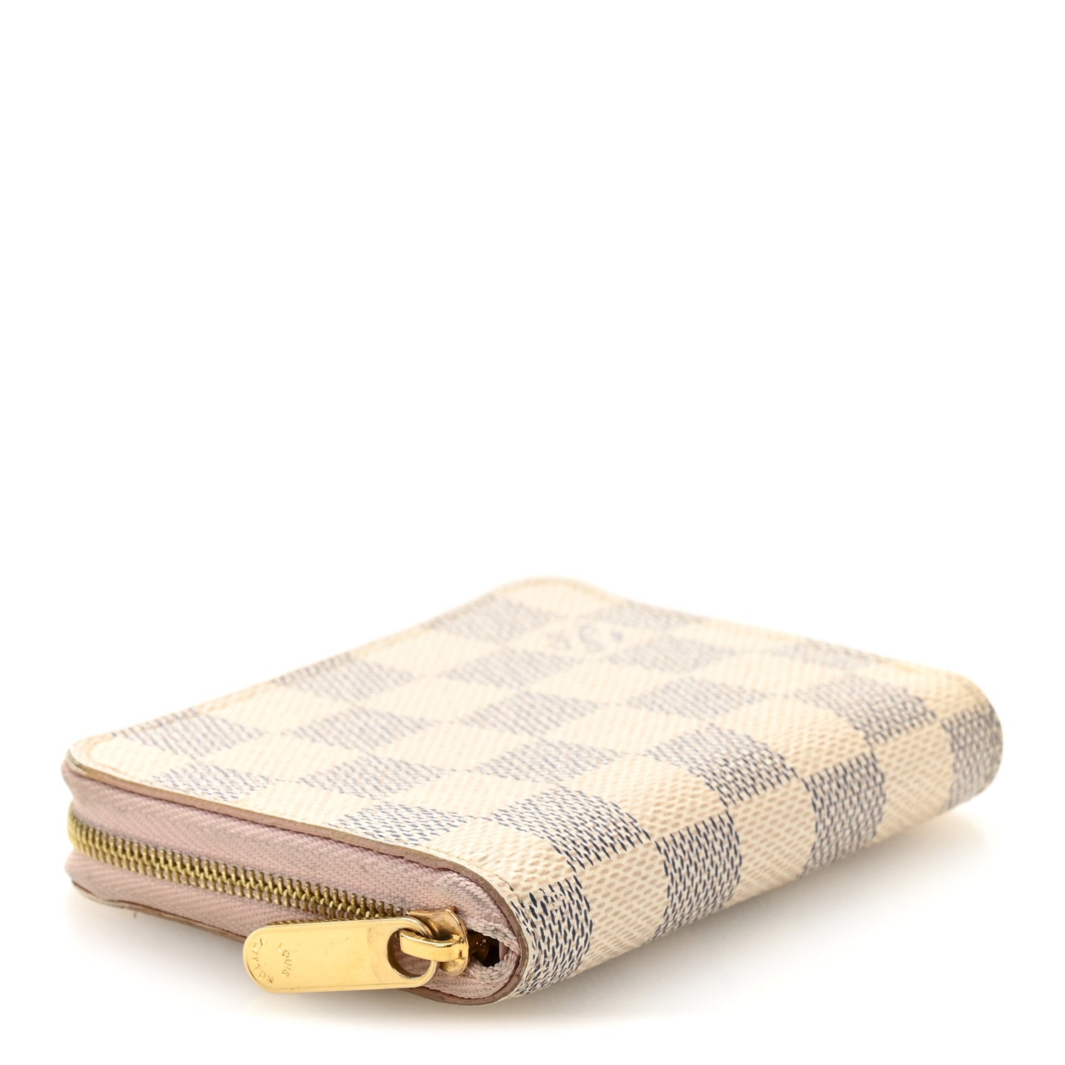Louis Vuitton Damier Azur Zippy Coin Purse Rose Ballerine 4 of 11