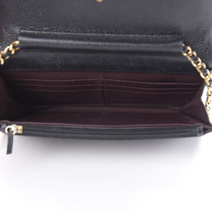 Chanel Caviar Quilted Wallet On Chain WOC Black 5 of 18