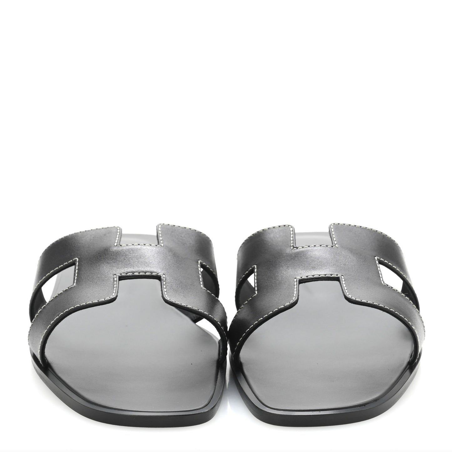 Box Calfskin Oran Sandals 41 Black