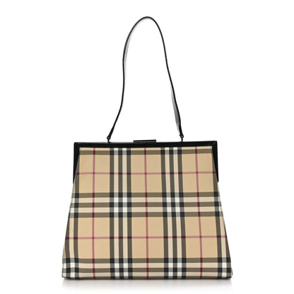 Burberry House Check Frame Bag Black 1 of 10