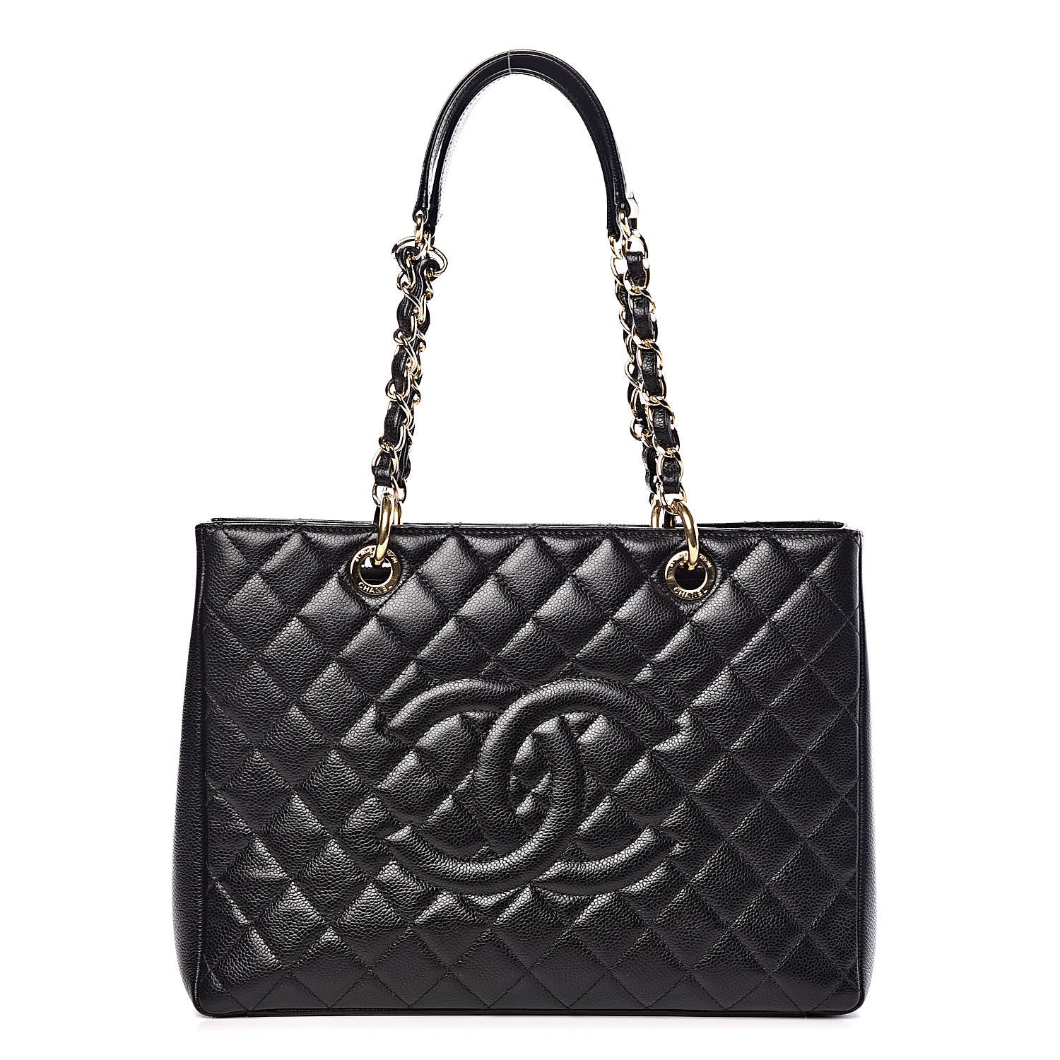 Chanel Caviar Quilted Grand Shopping Tote GST Black 1 of 9