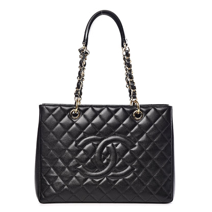 Chanel Caviar Quilted Grand Shopping Tote GST Black 1 of 9