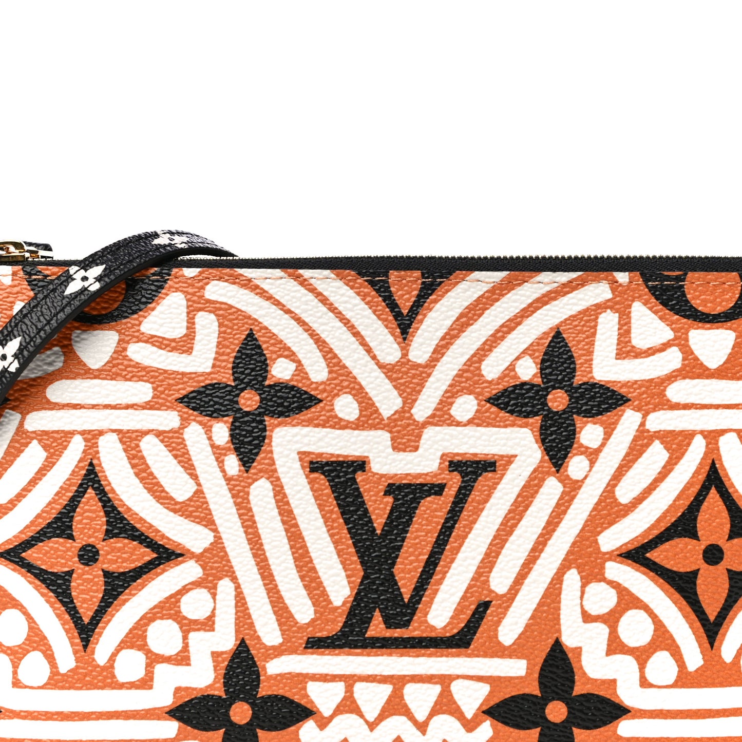 Monogram Giant Crafty Double Zip Pochette Creme Caramel