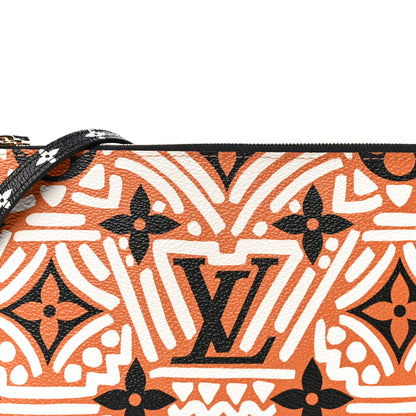 Louis Vuitton Monogram Giant Crafty Double Zip Pochette Creme Caramel 9 of 9