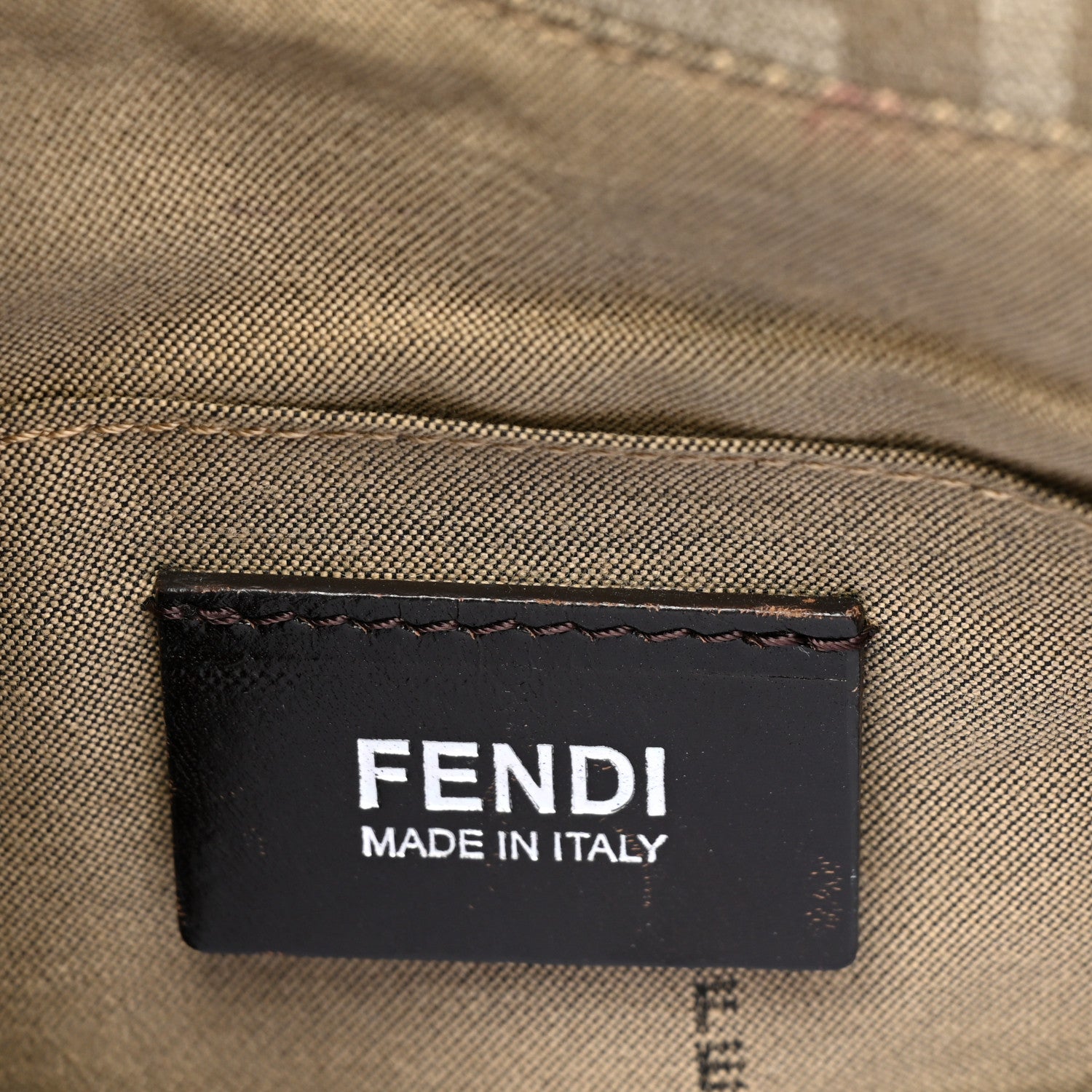 Fendi Zucca Spalmati Messenger Bag Kaki Pietra 5 of 7