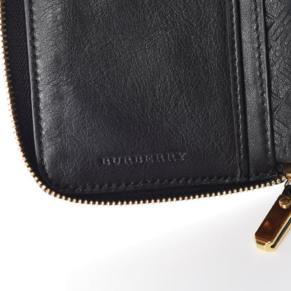 Burberry Patent Calfskin Zip Around Wallet Black 8 of 11