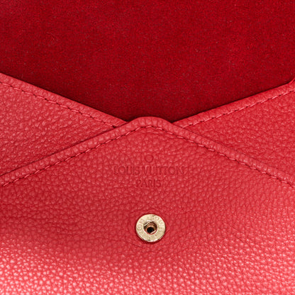 Louis Vuitton Veau Cachemire Envelope Pouch Red 6 of 7