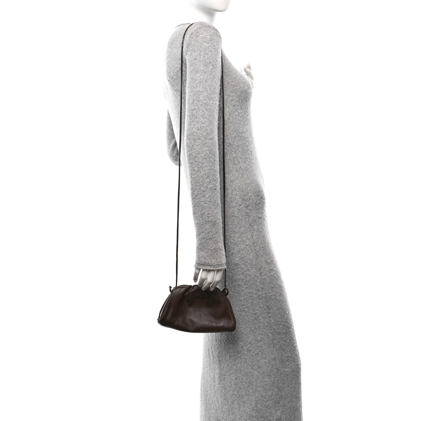 Butter Calfskin The Mini Pouch Kaki Fondente