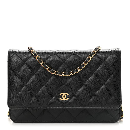 Chanel Caviar Quilted Wallet On Chain WOC Black 1 of 9