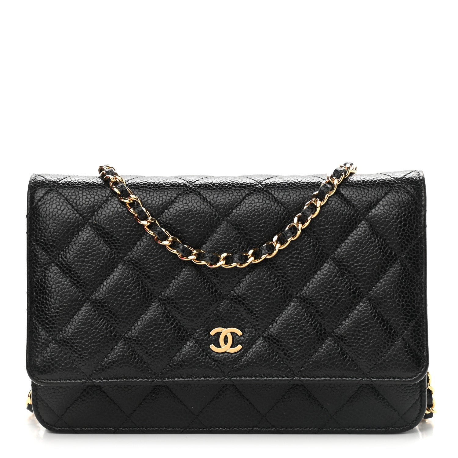 Chanel Caviar Quilted Wallet On Chain WOC Black 1 of 9