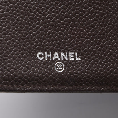 Chanel Caviar Quilted Large Flap Wallet Dark Brown 6 of 8