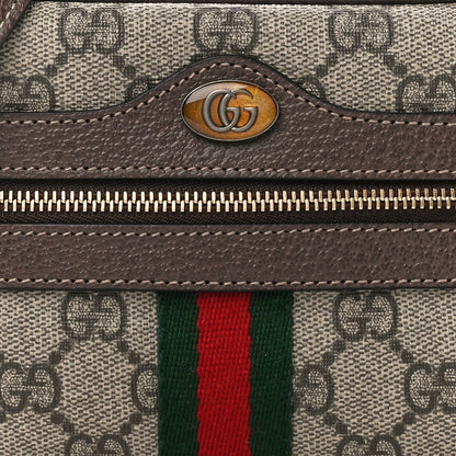 Gucci GG Supreme Monogram Web Mini Ophidia Shoulder Bag Brown 8 of 10