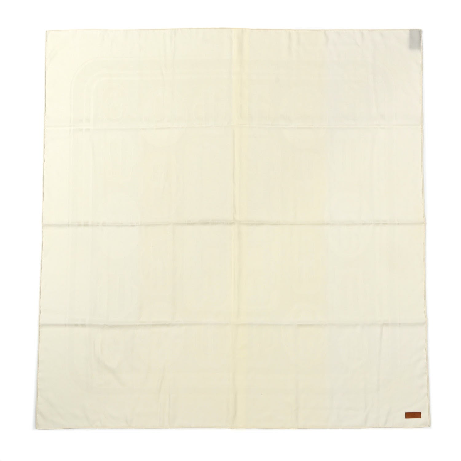 Hermes Cashmere Silk Bouclerie Moderne scarf 115 Ivoire 1 of 6