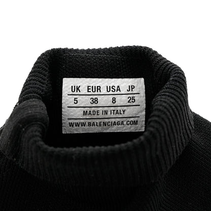 Balenciaga Neoprene Knit Womens Speed Graffiti Sneakers 38 Black White 6 of 12