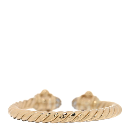 David Yurman 18K Yellow Gold Diamond Renaissance Ring 50 5.5 3 of 4
