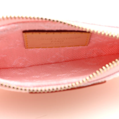 Louis Vuitton Monogram Denim Key Pouch Washed Pink 5 of 6