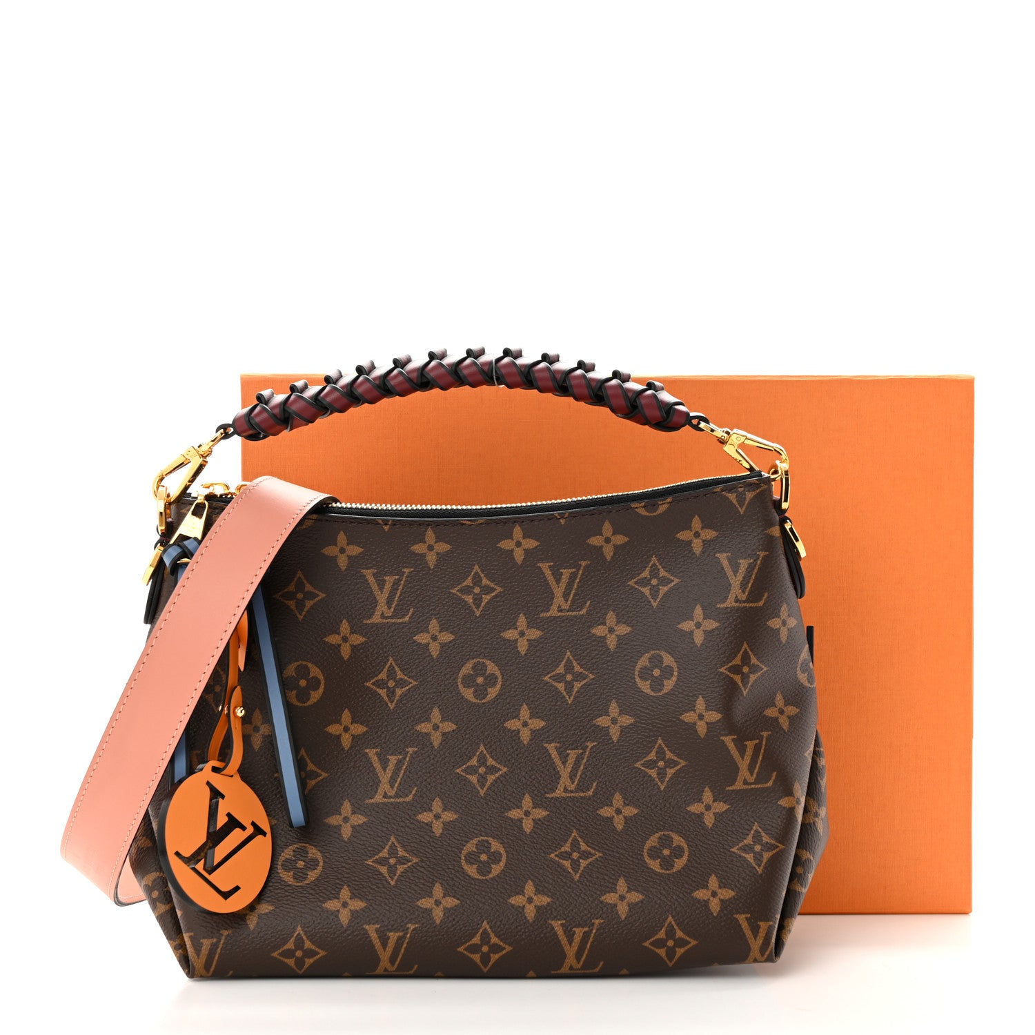 Louis Vuitton Monogram Beaubourg Hobo Mini Bordeaux Red Peach Safran 12 of 12