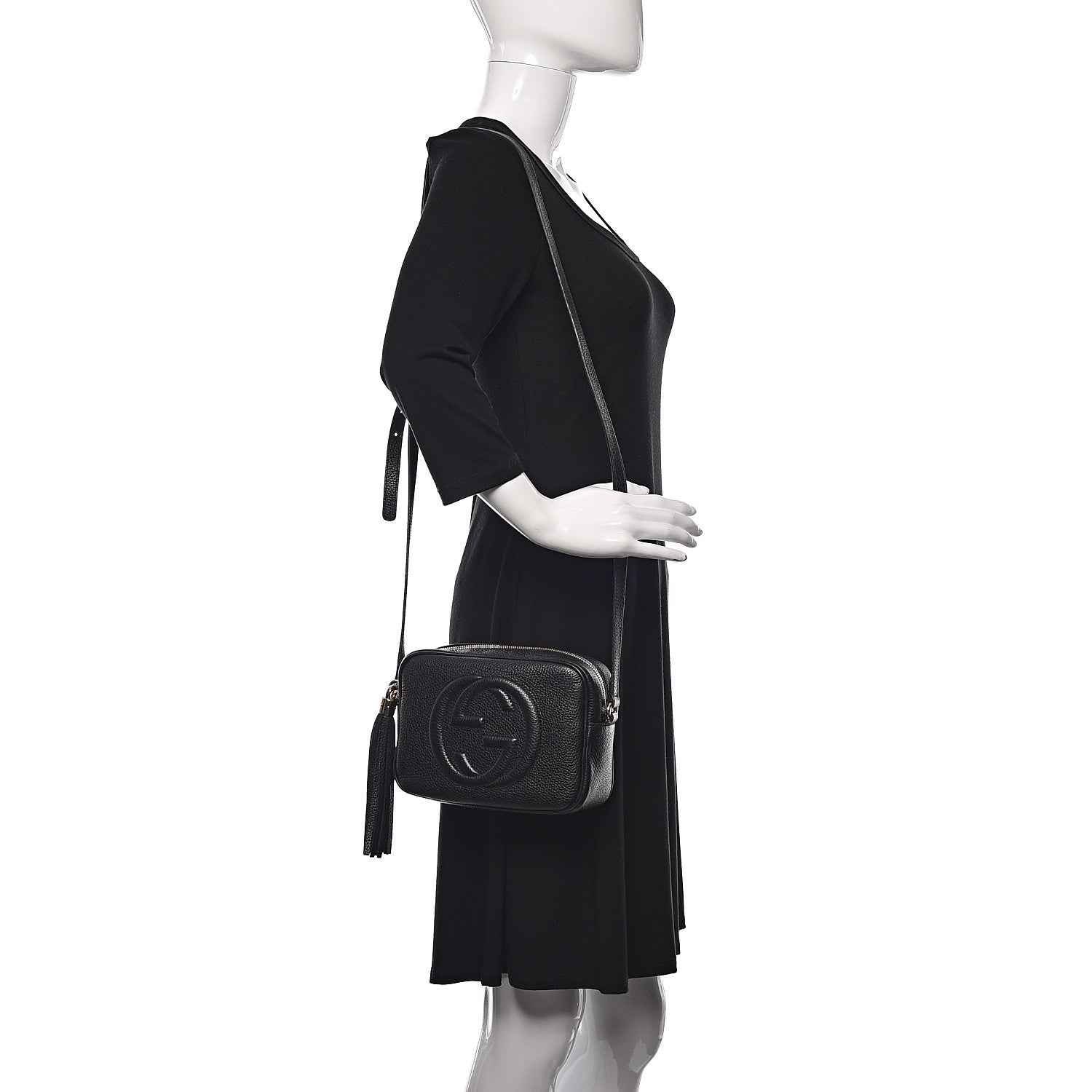 Gucci Pebbled Calfskin Small Soho Disco Bag Black 2 of 10