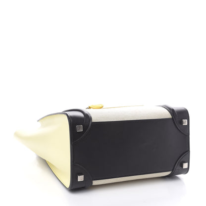 Celine Canvas Smooth Calfskin Micro Tri-Color Luggage Sun 4 of 9