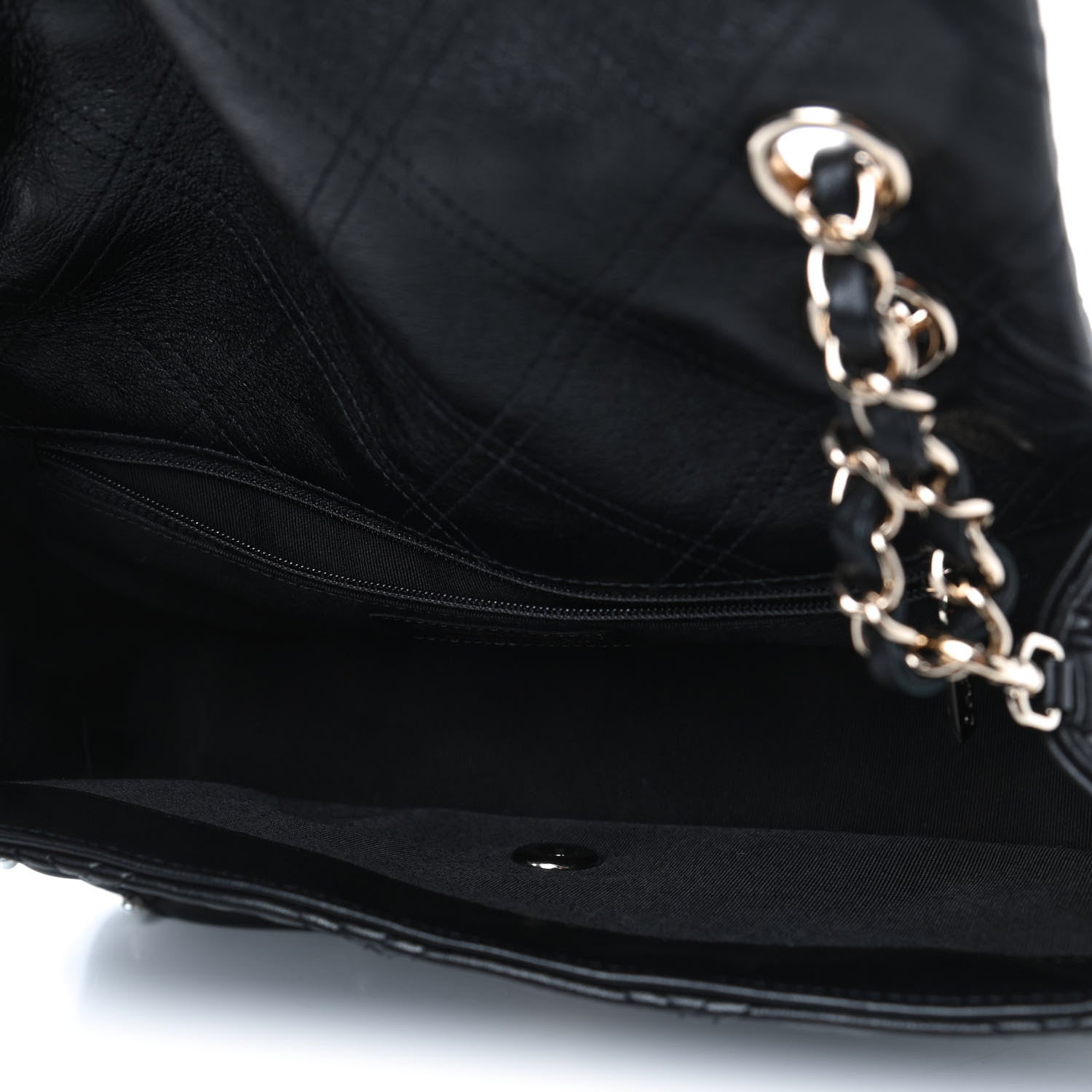 Chanel Lambskin Quilted Pearl Studded Flap Black 4 of 4