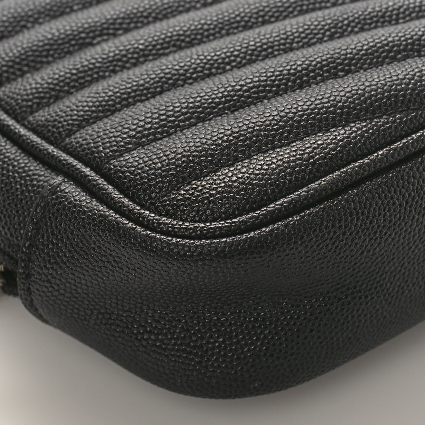 Grain De Poudre Matelasse Monogram Mini Lou Camera Bag Black