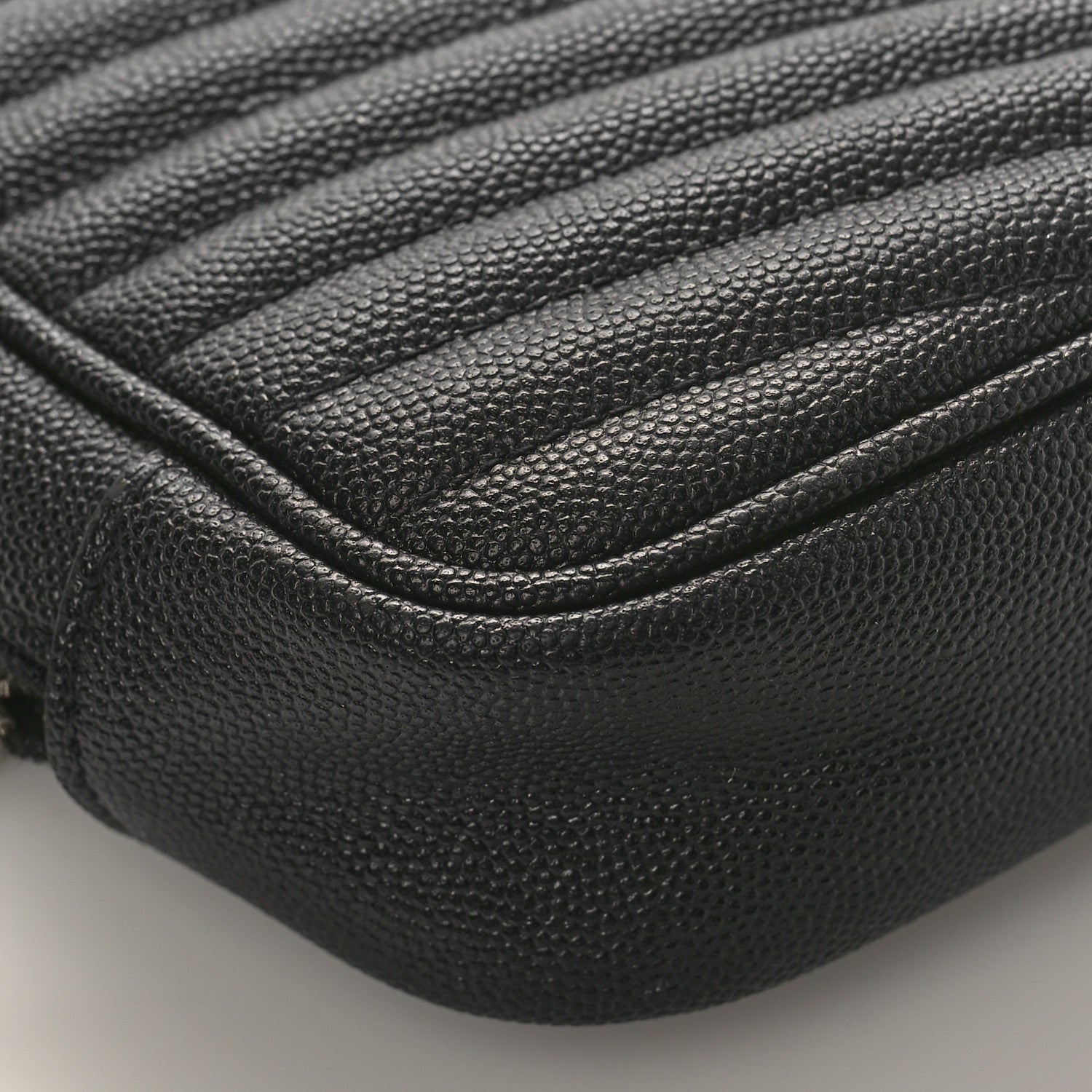 Saint Laurent Grain De Poudre Matelasse Monogram Mini Lou Camera Bag Black 7 of 8