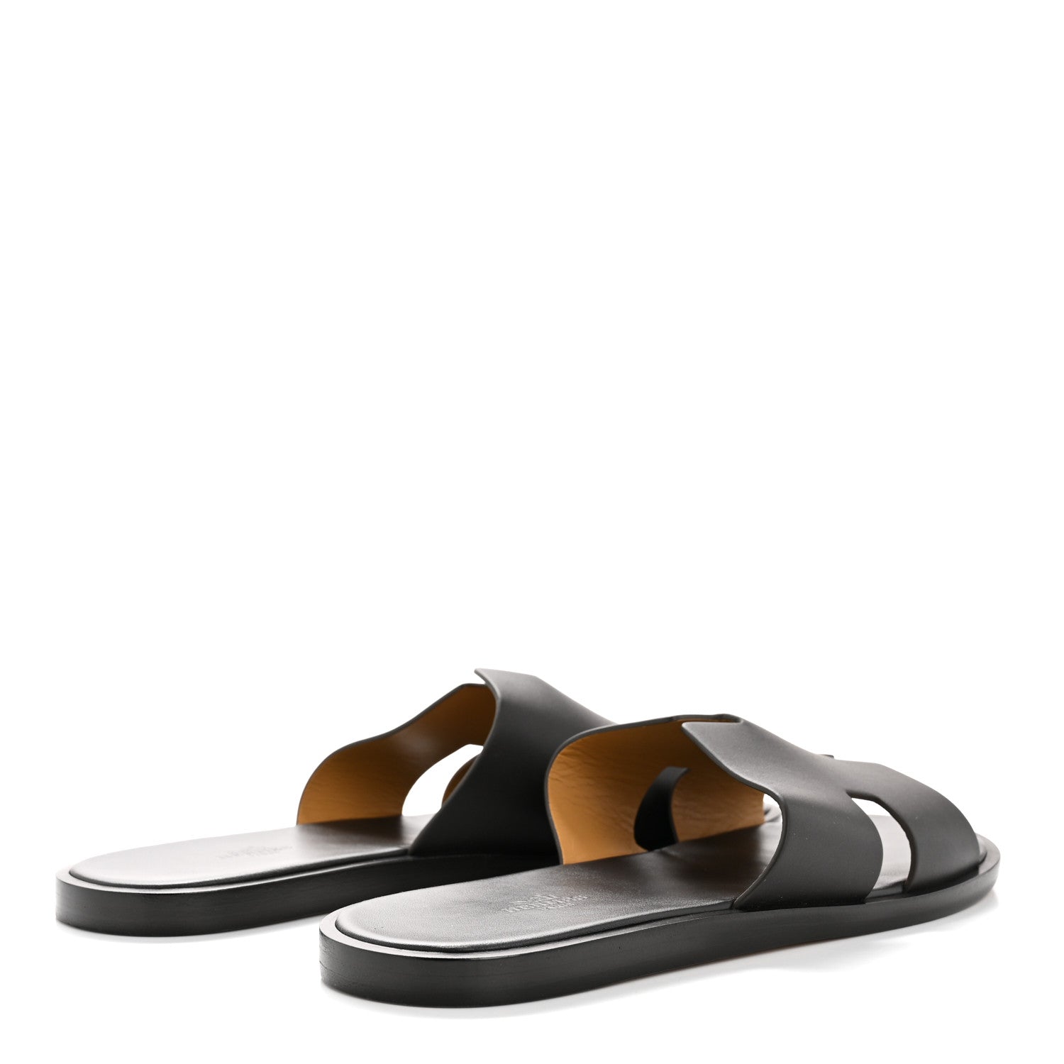 Hermes Calfskin Mens Izmir Sandals 43 Black 1825861 – FASHIONPHILE