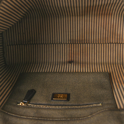 Fendi Zucca Spalmati Medium Roll Tote Tobacco Moro 12 of 19