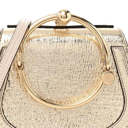 Chloe Metallic Calfskin Small Nile Bracelet Bag Gold 8 of 10