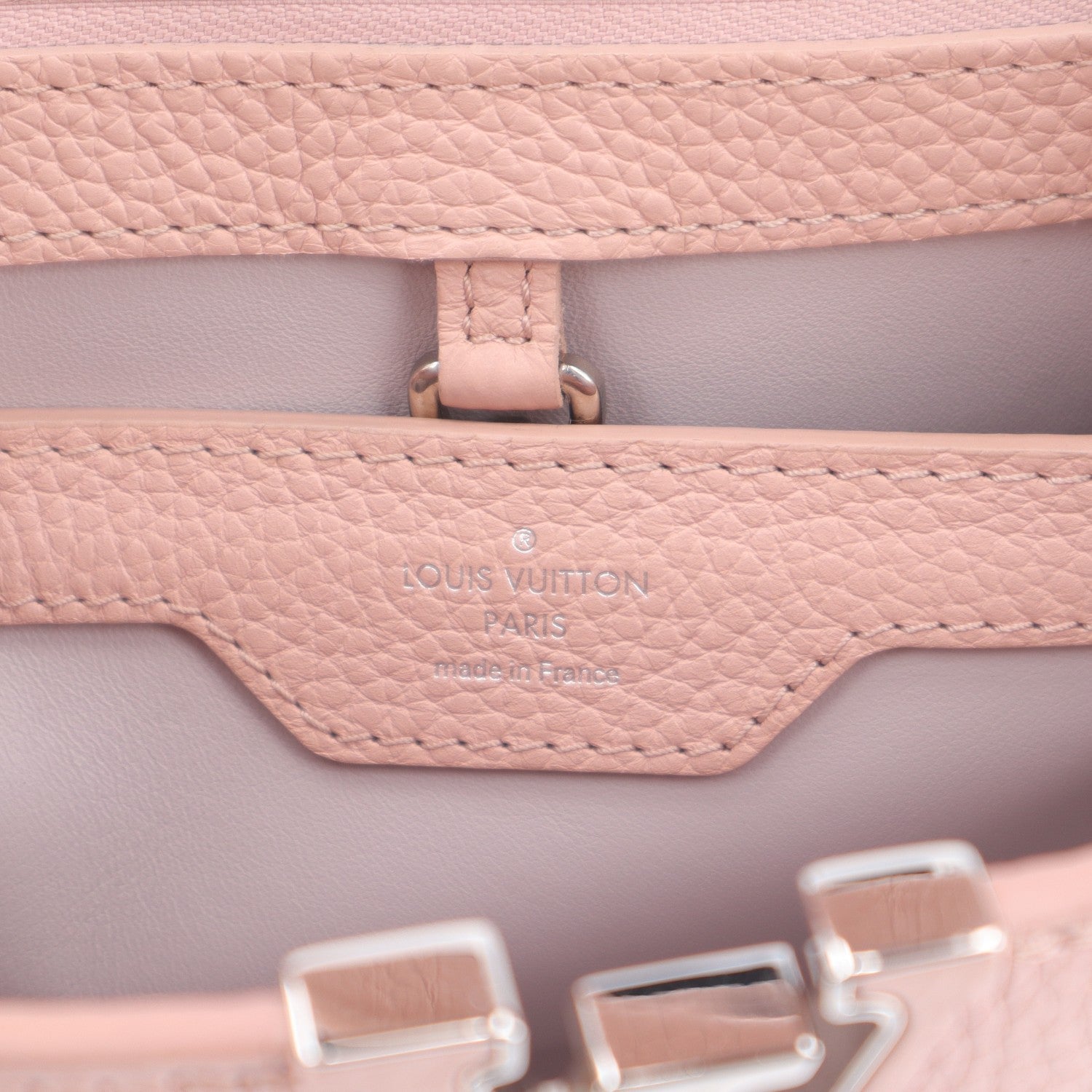 Louis Vuitton Taurillon Studded Flowers Capucines BB Magnolia 6 of 9