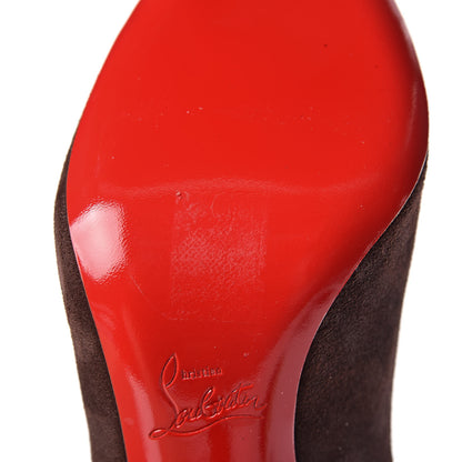 Christian Louboutin Suede Fifi 100 Pumps 37 Coffee 10 of 11