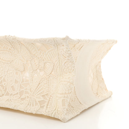 Christian Dior Embroidered 3D Macrame D-Lace Butterfly Small Book Tote White 10 of 10