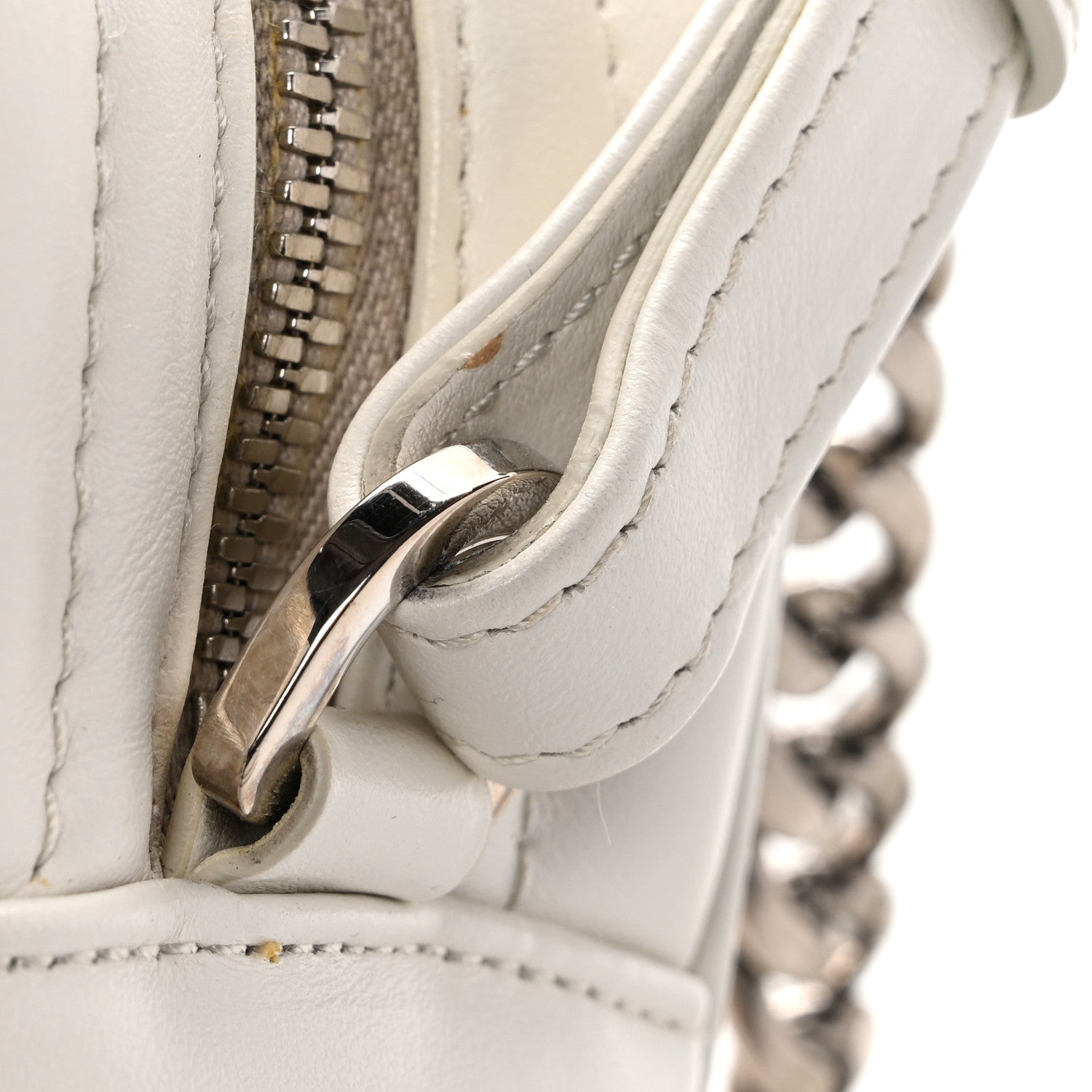 Prada Soft Calfskin Diagramme Camera Bag White 12 of 13