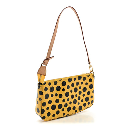 Louis Vuitton Vernis Kusama Infinity Dots Pochette Accessories Yellow 3 of 10