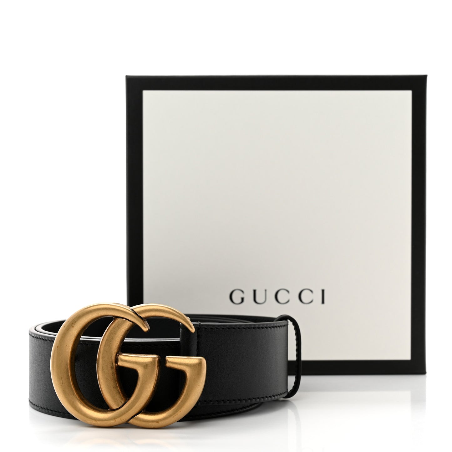 Calfskin Double G 40mm Belt 85 34 Black