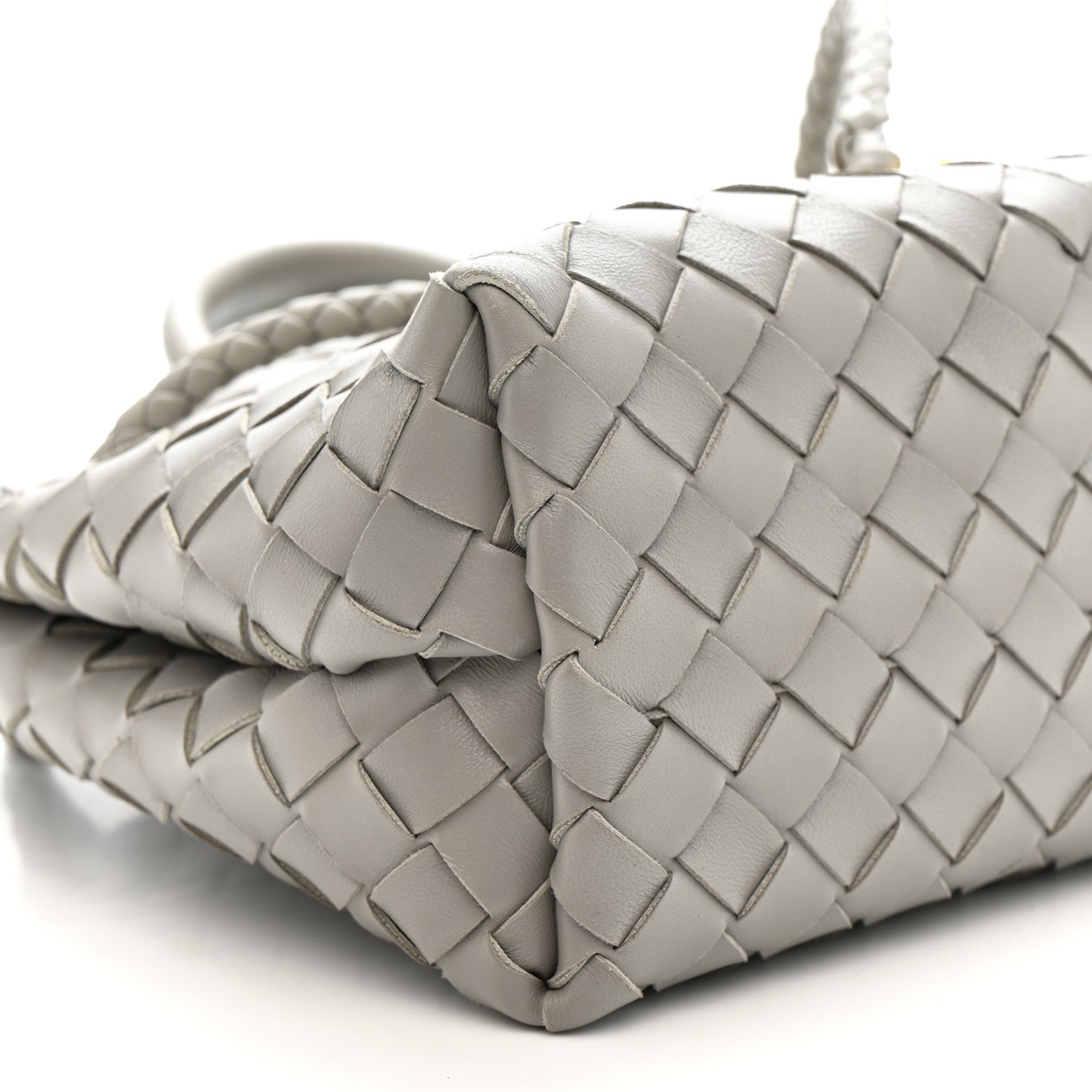 Bottega Veneta Nappa Intrecciato Small Andiamo Shoulder Bag Sterling 8 of 9