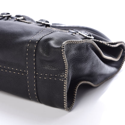 Fendi Calfskin Romano Selleria Tote Black 8 of 8