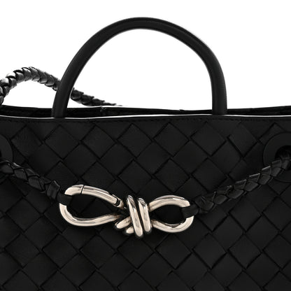 Bottega Veneta Nappa Intrecciato Small Andiamo Shoulder Bag Black 7 of 12