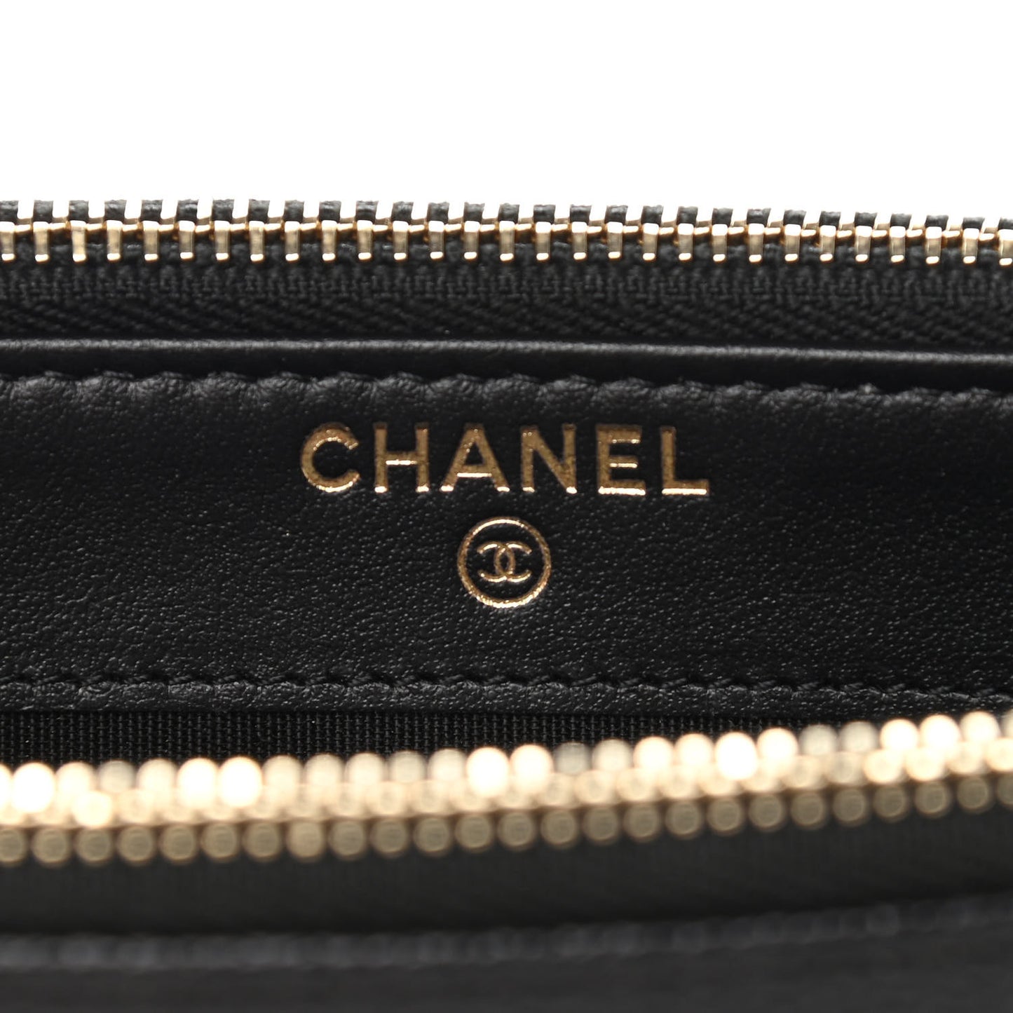 Caviar Studded Small Deauville Clutch With Chain Black