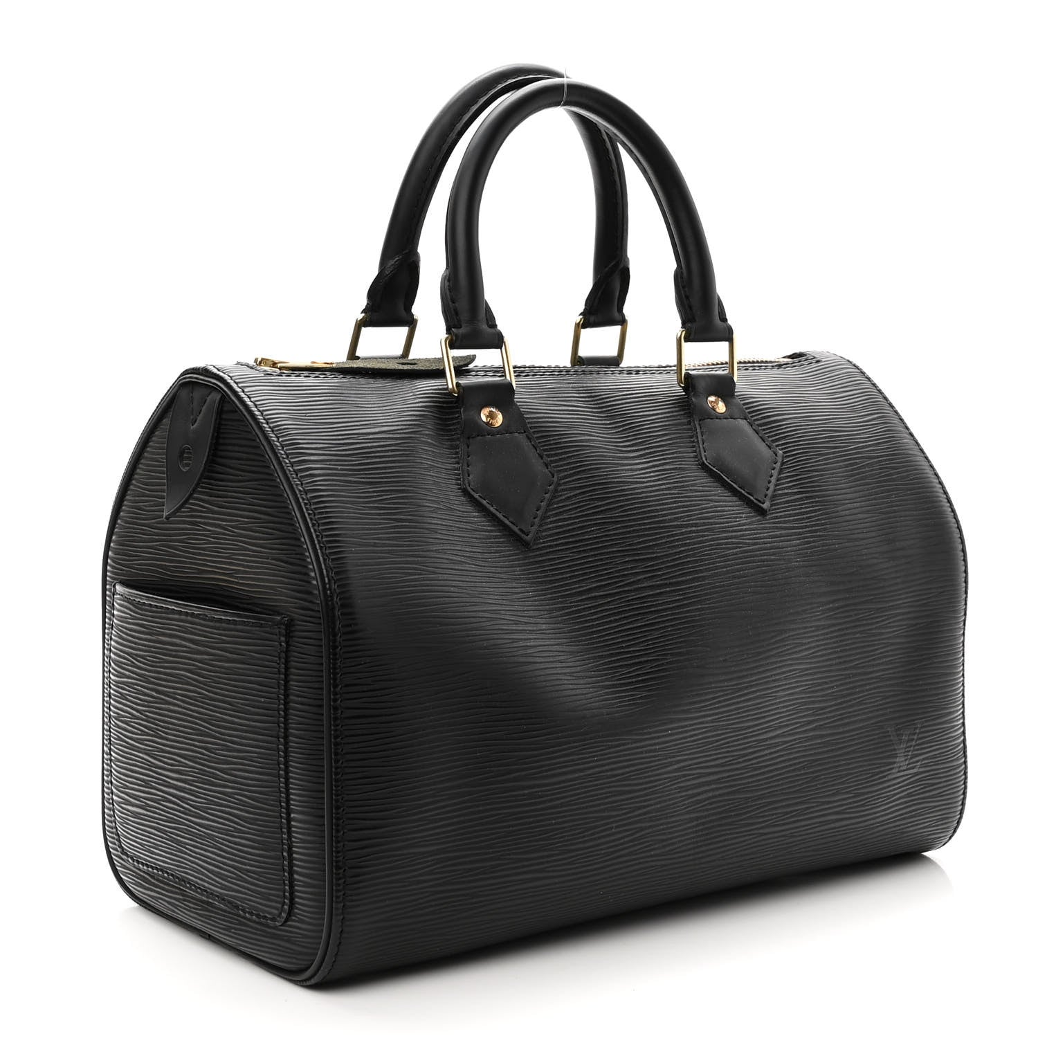 Louis Vuitton Epi Speedy 25 Black 3 of 10