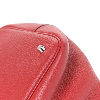 Hermes Taurillon Clemence Picotin Lock 18 PM Rouge Casaque 5 of 13
