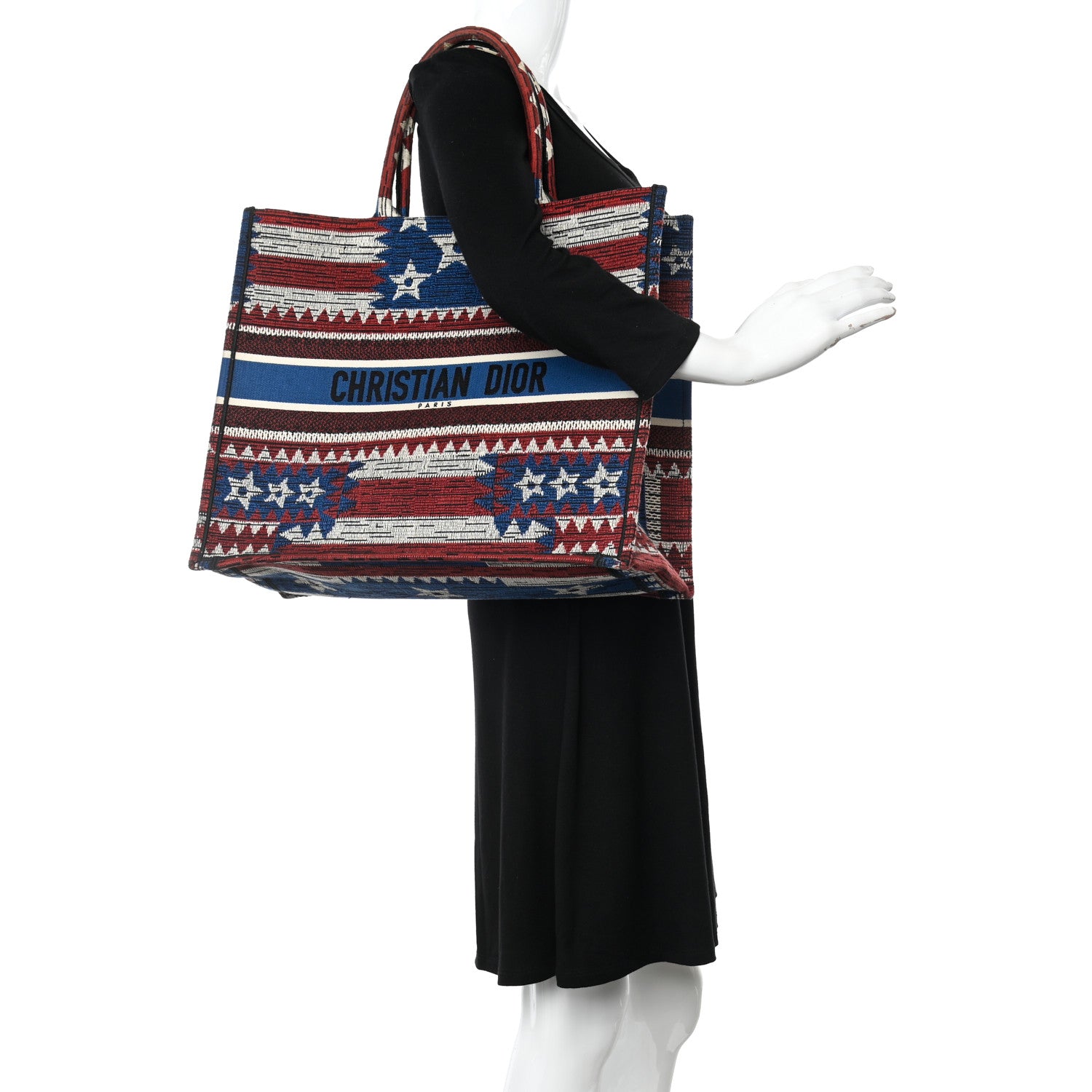 Christian Dior Canvas Embroidered Exclusive US Book Tote Multicolor 2 of 10