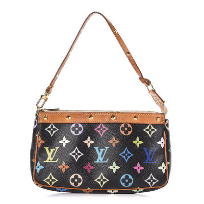 Louis Vuitton Monogram Multicolor Pochette Accessories Black 1 of 14